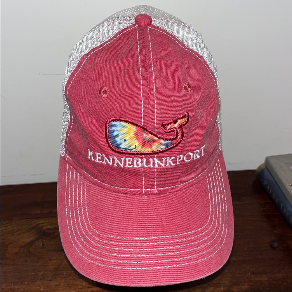 Kennebunkport Maine embroidered trucker meah Tie Dye Whale cap baseball hat
